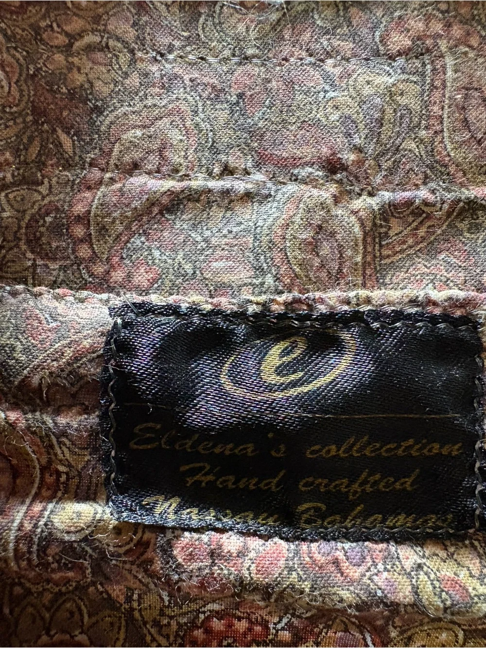 Elaine’s Collection Handcrafted Woven Straw Shoulder Bag Boho Vintage Purse